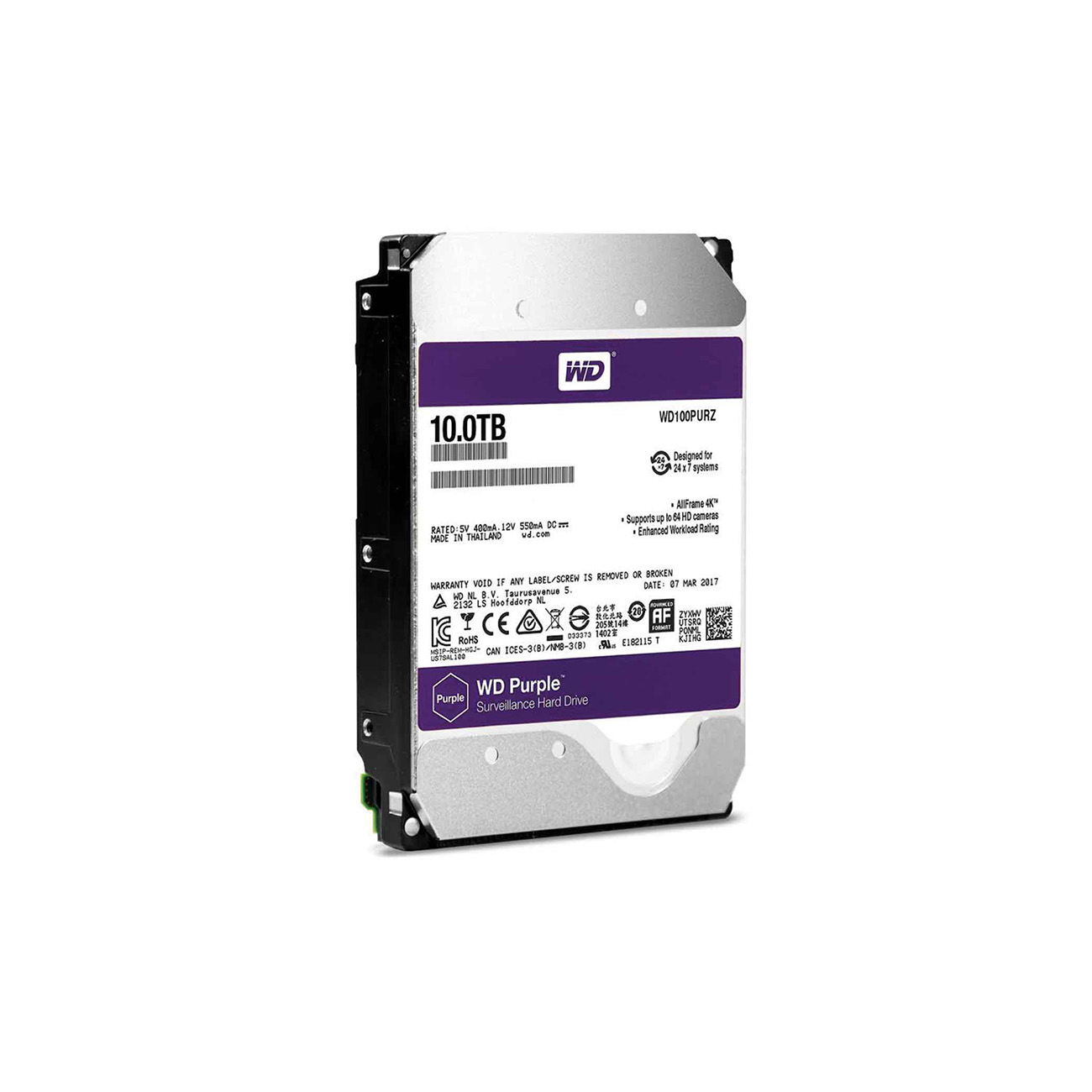 هارد دیسک اینترنال وسترن 10T Purple WD