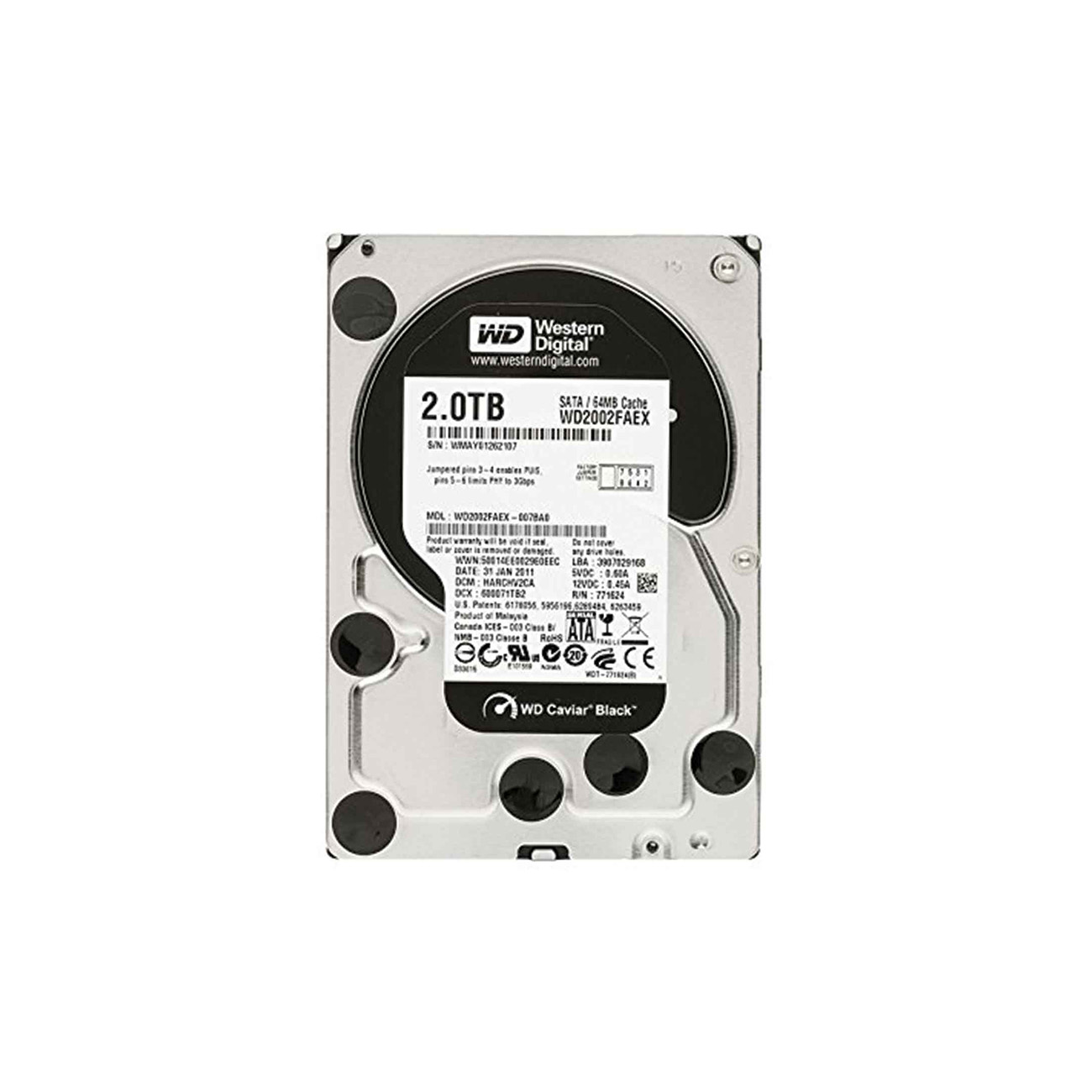 هارد دیسک اینترنال وسترن 2T Black WD