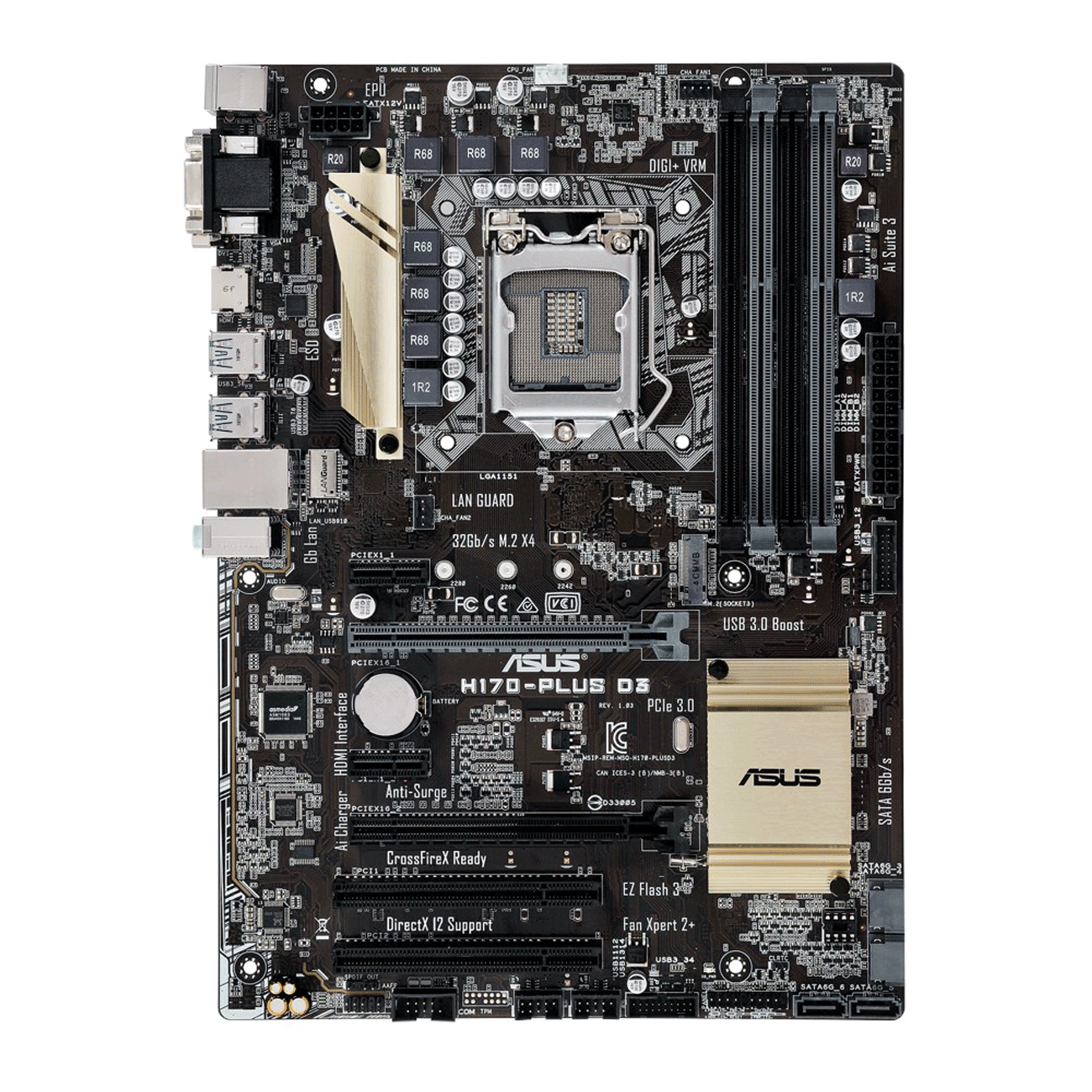 مادربرد ایسوس ASUS H170 PLUS D3
