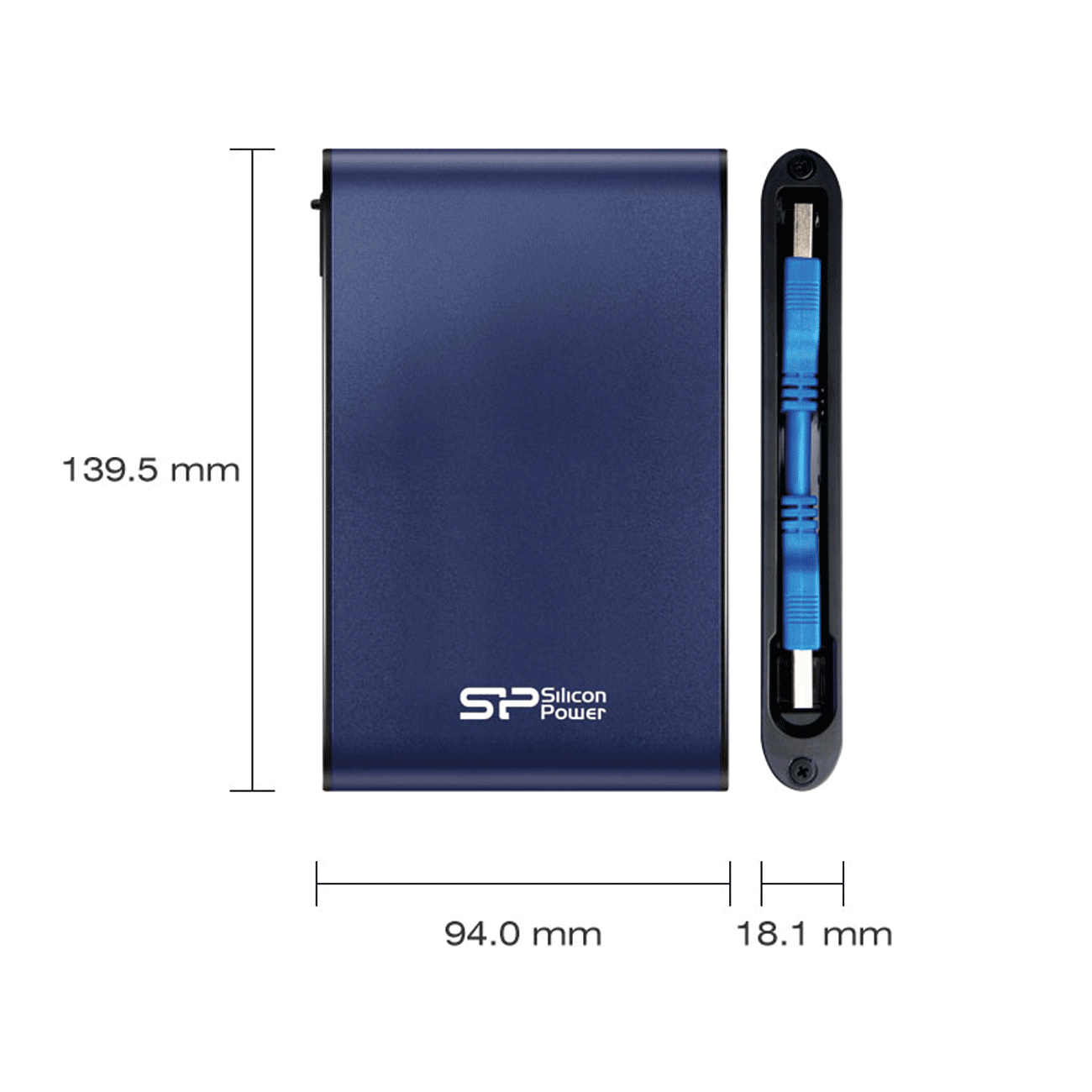 هارد دیسک اکسترنال سیلیکون پاور Armor A80 2TB