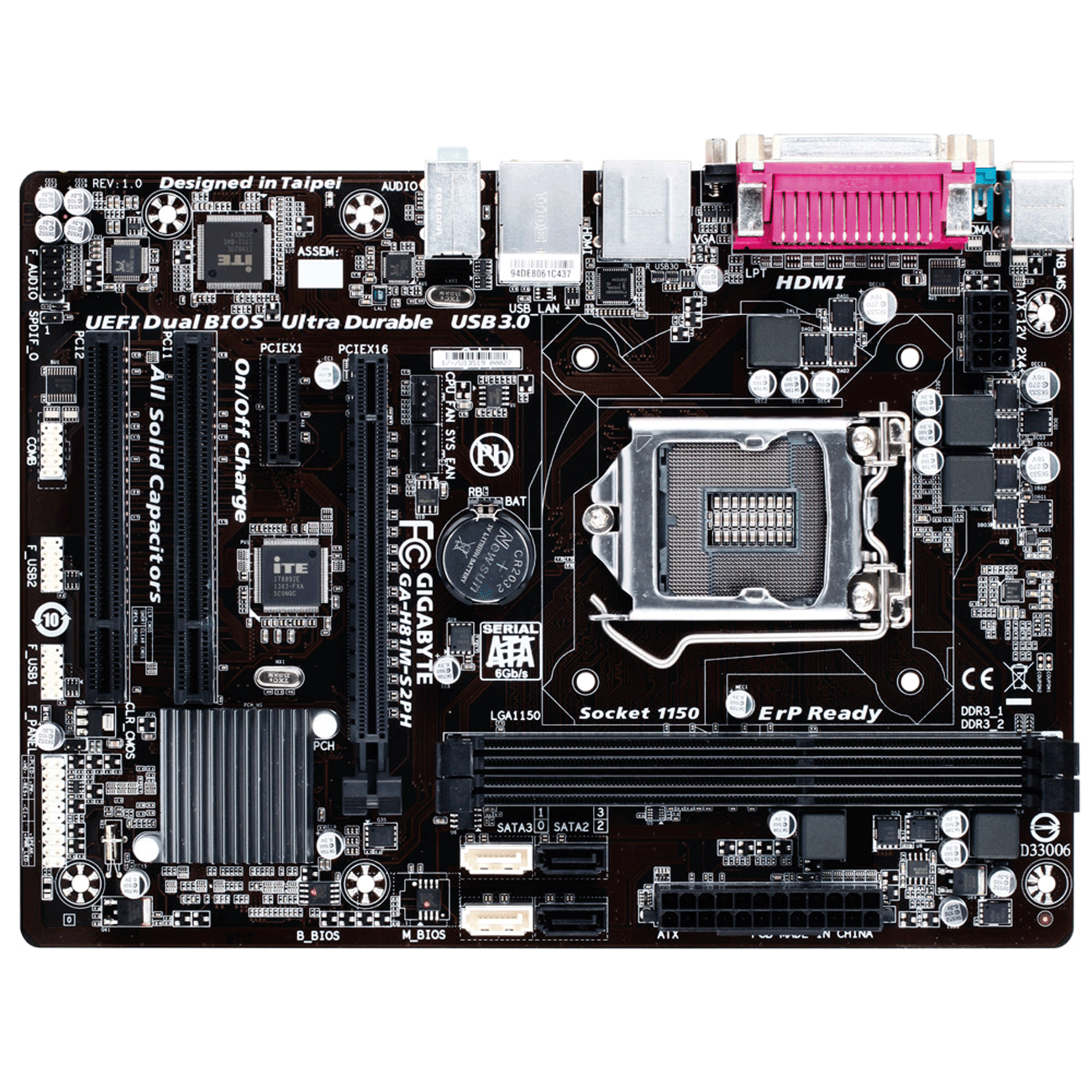 مادربرد گیگابایت Gigabyte H81M-S2PH