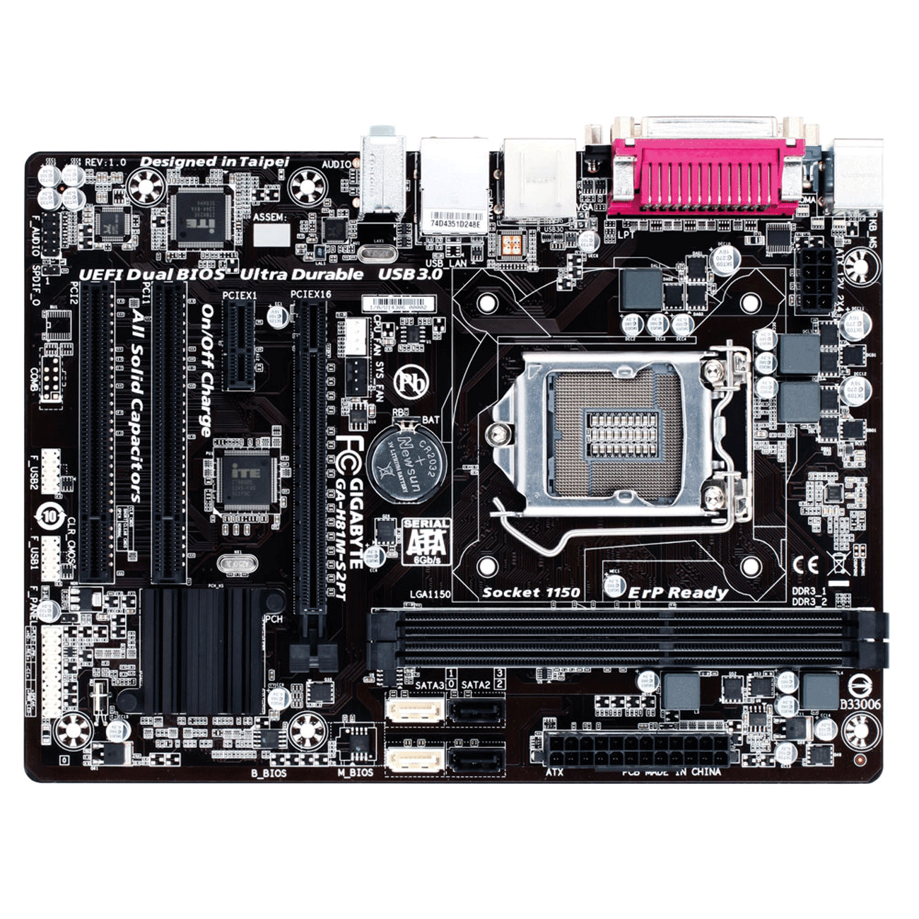 مادربرد گیگابایت Gigabyte H81M-S2PT