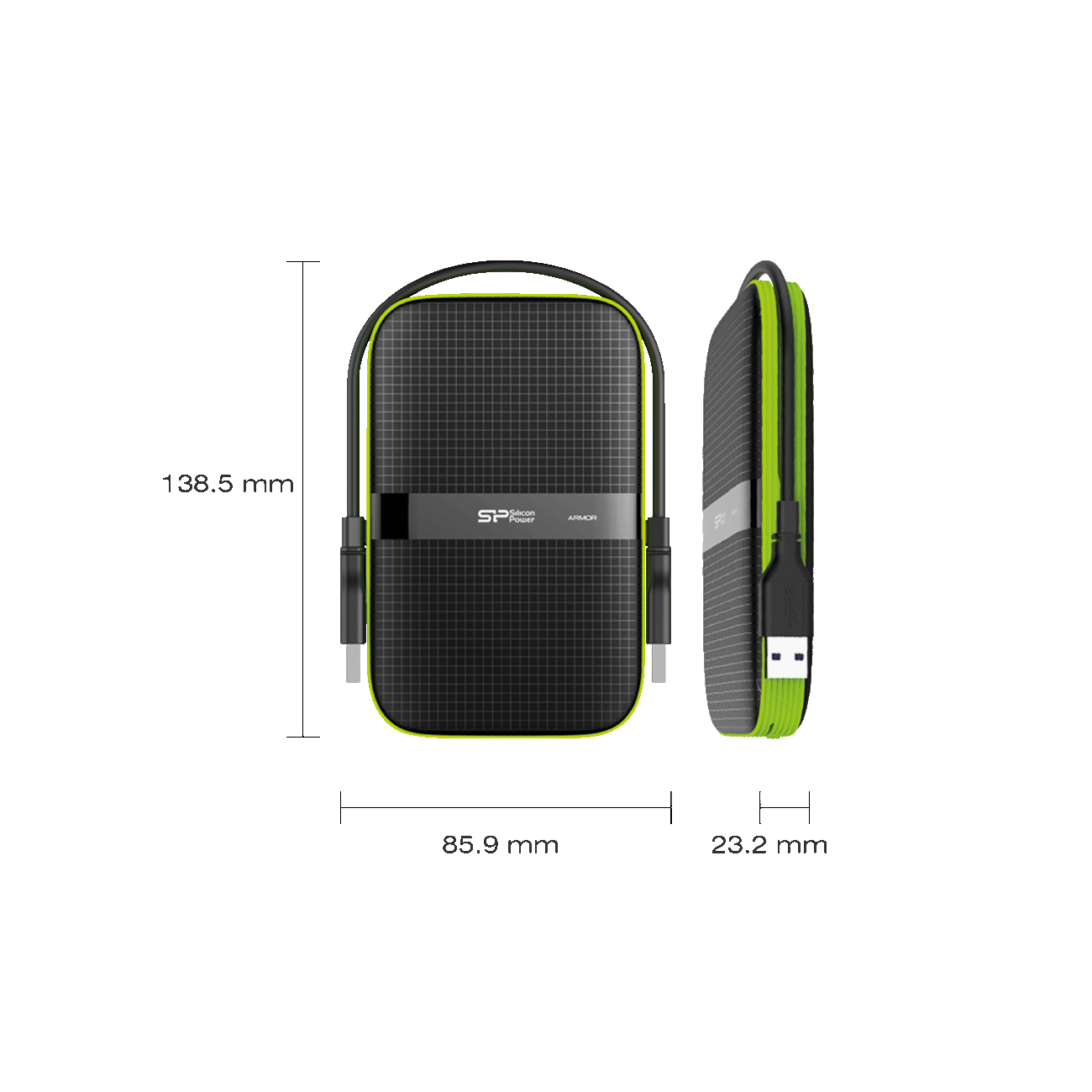 هارد دیسک اکسترنال سیلیکون پاور Armor A60 1TB