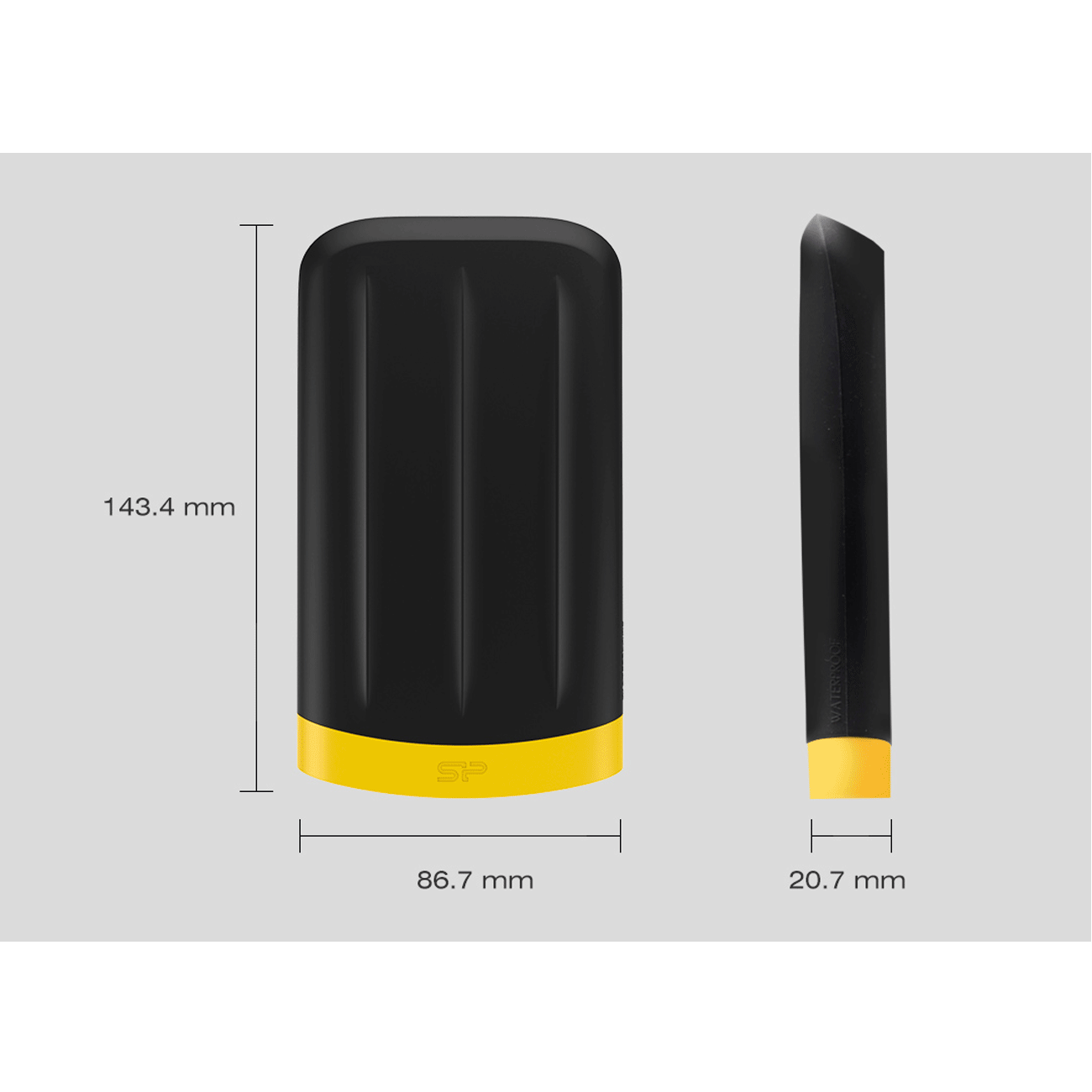 هارد دیسک اکسترنال سیلیکون پاور Armor A65 1TB