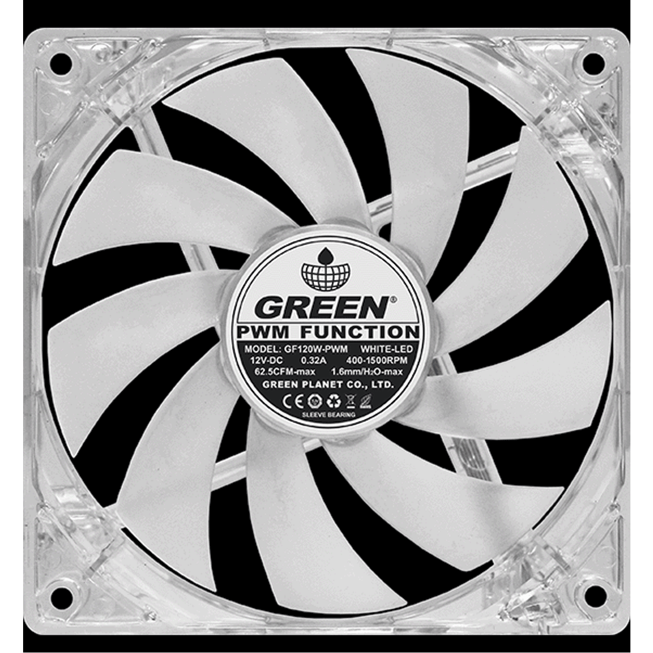 فن سی پی یو Green True Spirit 120M BW Rev.A