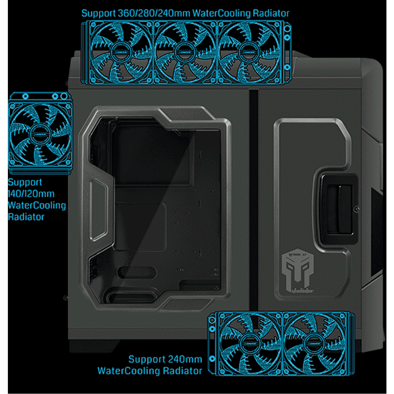 کیس کامپیوتر گرین GREEN  Z7 Gladitor