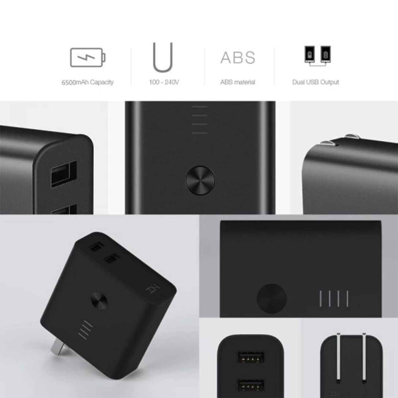 پاوربانک مدل APB01 با ظرفیت 6500 میلی آمپر ساعت 6500 Xiaomi Zmi