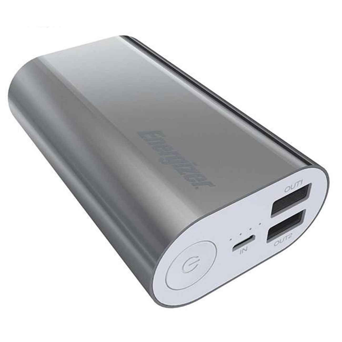 پاور بانک انرجایزر مدل UE10008 با ظرفیت 10000 میلی‌آمپرساعت Energizer UE10008 10000mAh Power Bank