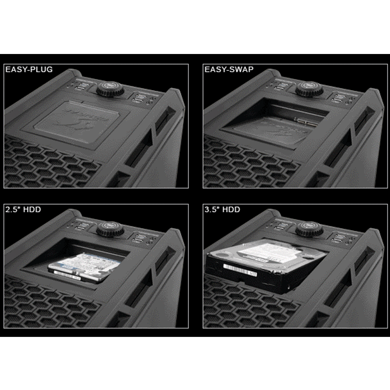 کیس کامپیوتر گرین GREEN X7 Cougar-W