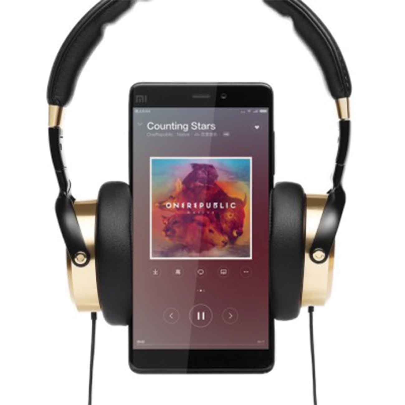 هدفون کابلی شیائومیXiaomi Headphone Wearing Gold