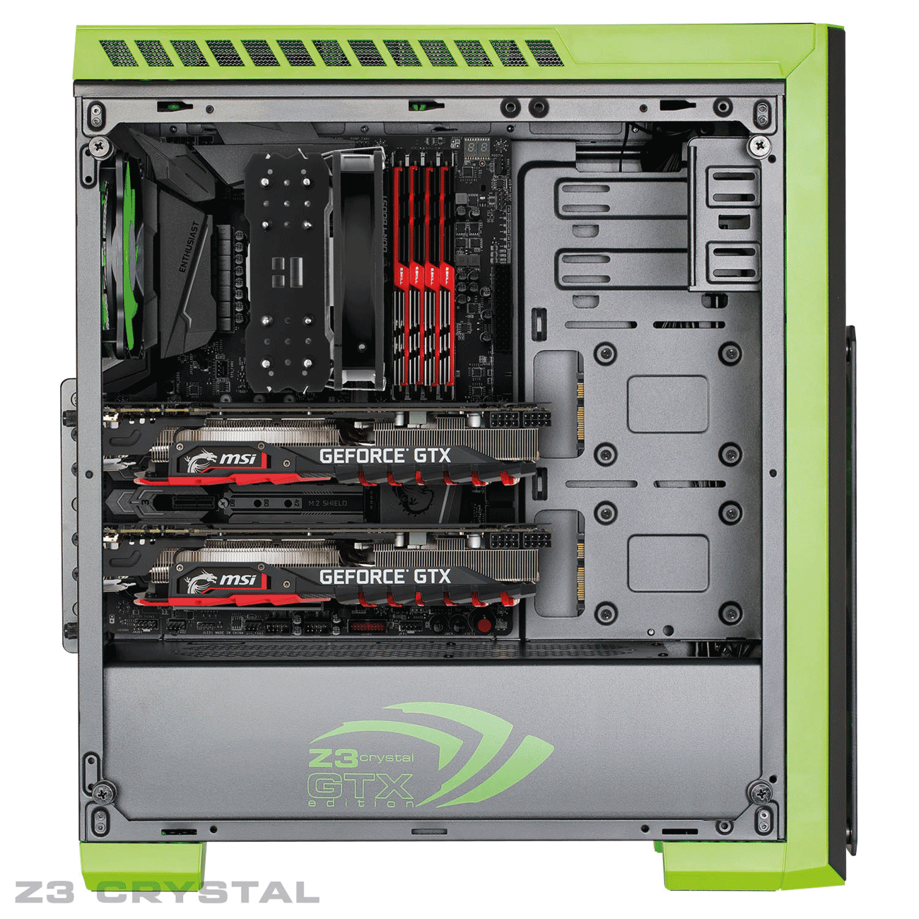 کیس کامپیوتر گرین GREEN Z3 Crystal