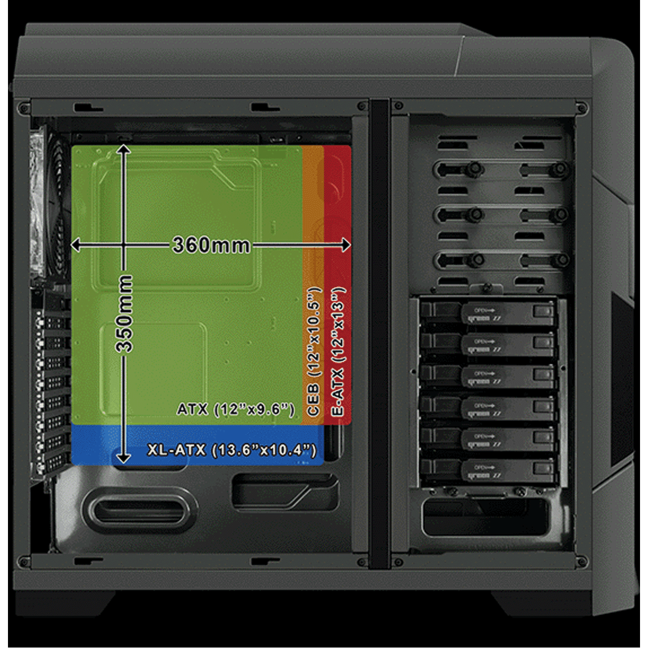کیس کامپیوتر گرین GREEN  Z7 Gladitor
