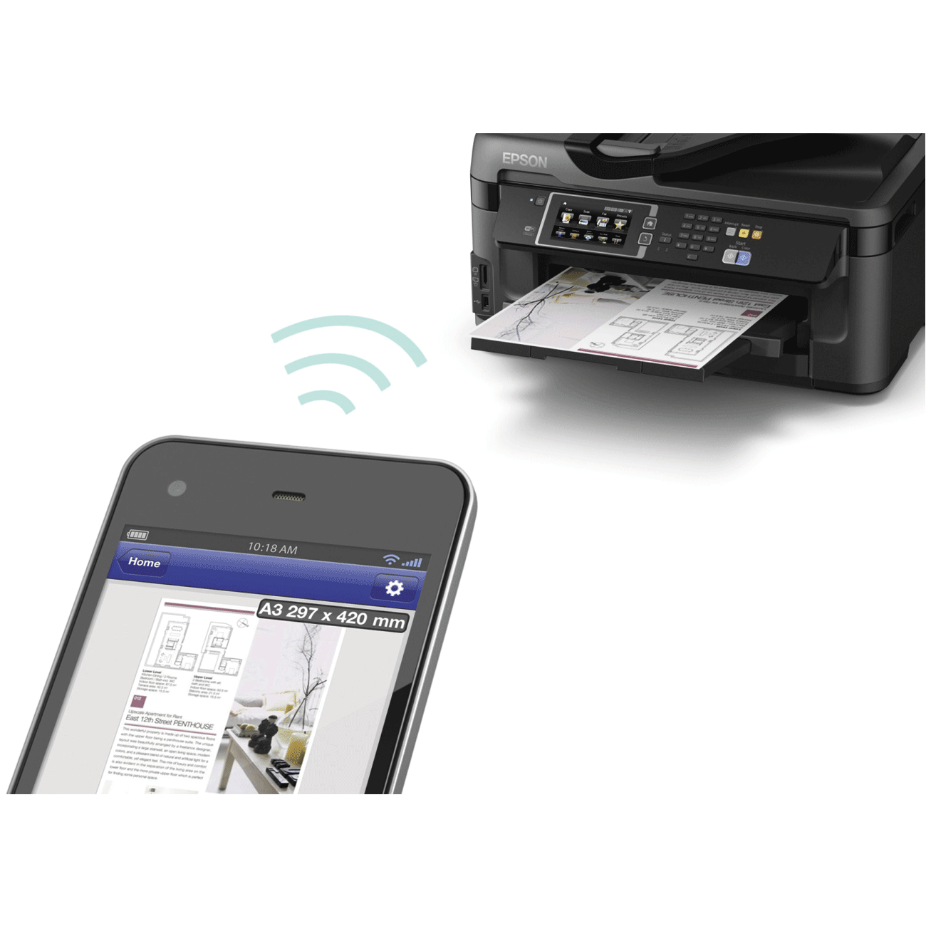 پرينتر جوهرافشان EPSON WF-7610dwf