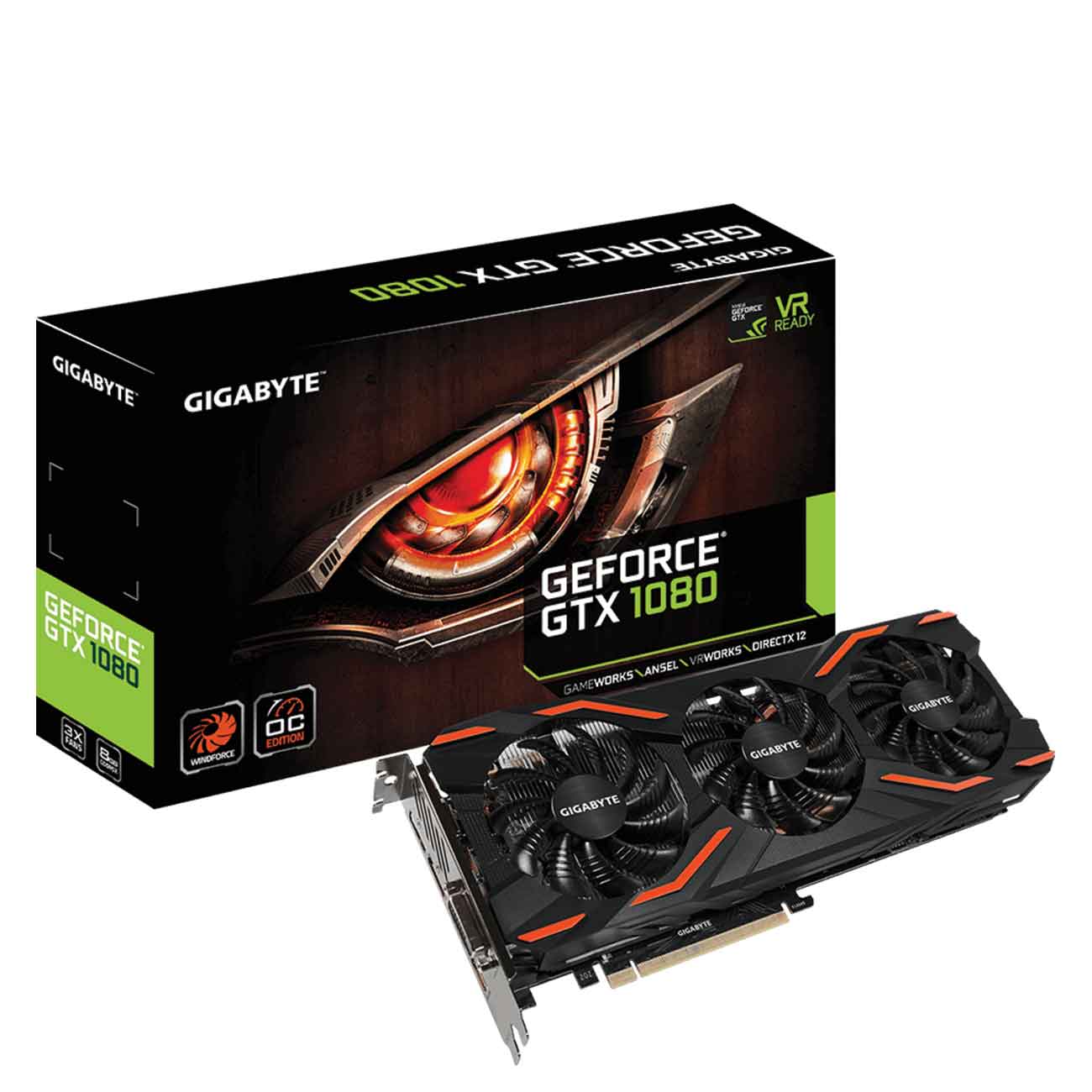 کارت گرافیک گیگابایت GTX 1080 WINDFORCE OC 8G