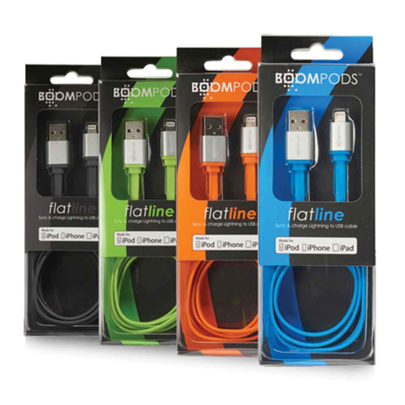 کابل شارژ اندروید بوم پادز BOOMPODS Flatline cable Android 1M