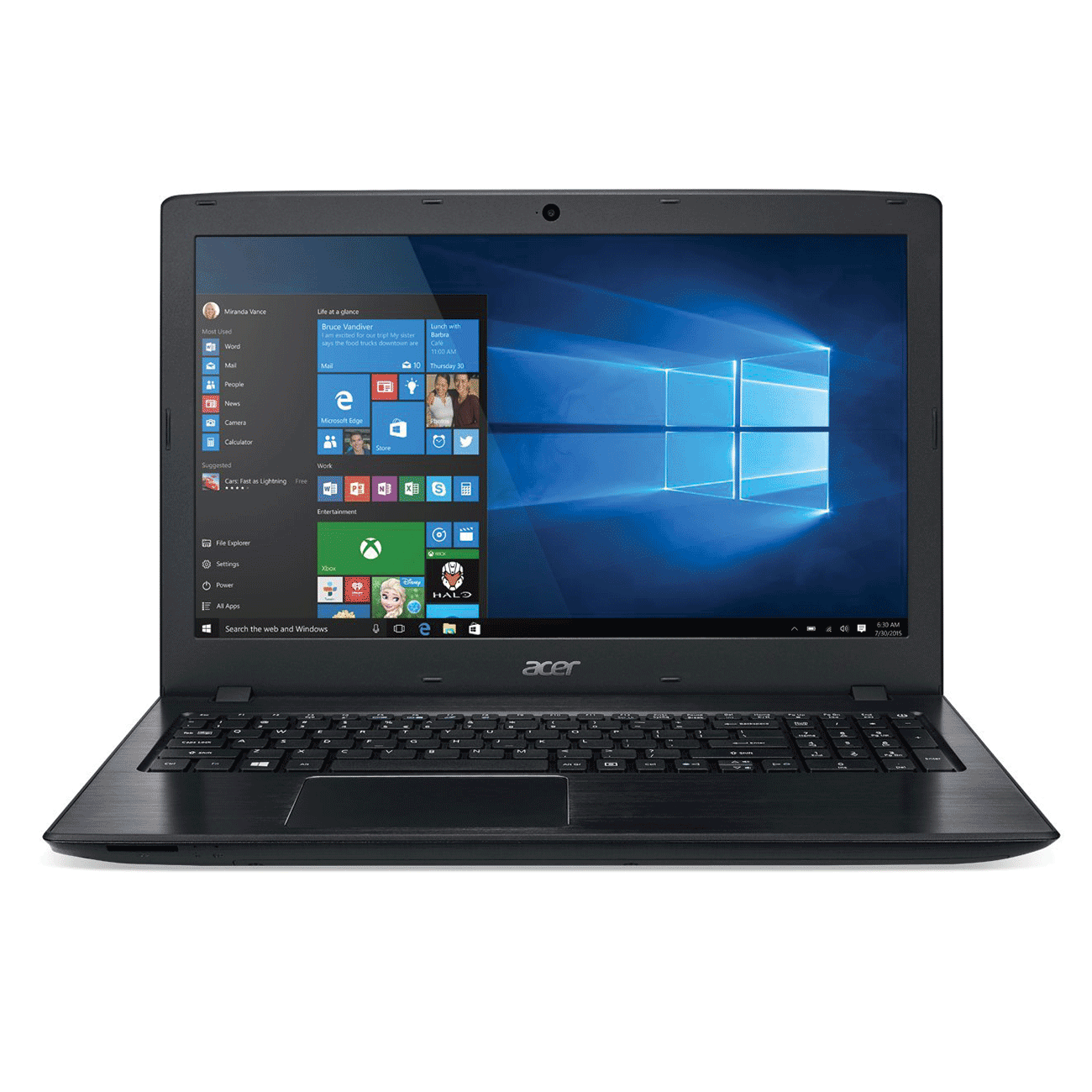 لپ تاپ ایسر E5-576G پردازنده i5 7200U رم 8GB