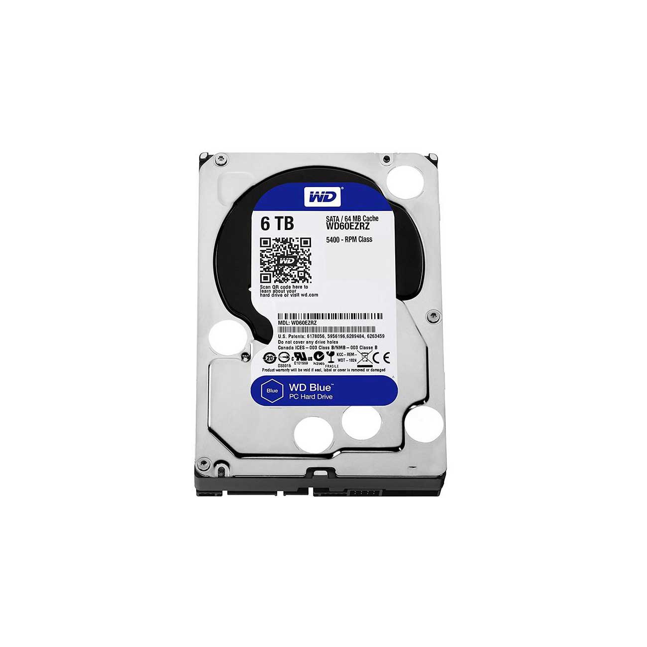 هارد دیسک اینترنال وسترن 6T BLUE WD