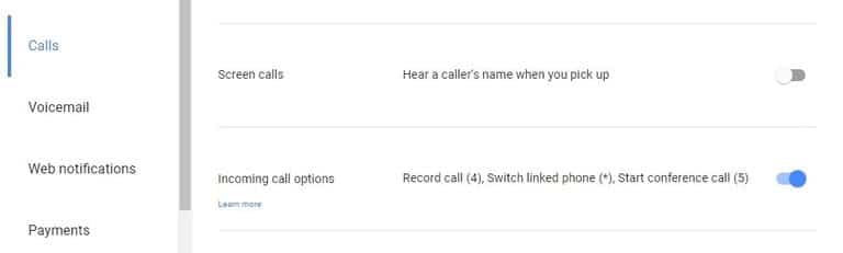 نحوه ضبط تماس ورودی با استفاده از Google Voice