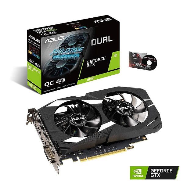 کارت گرافیک ایسوس مدل ASUS DUAL GTX1650 O4G D5