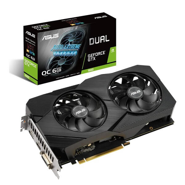 کارت گرافیک ASUS DUAL GTX1660 O6G EVO D5