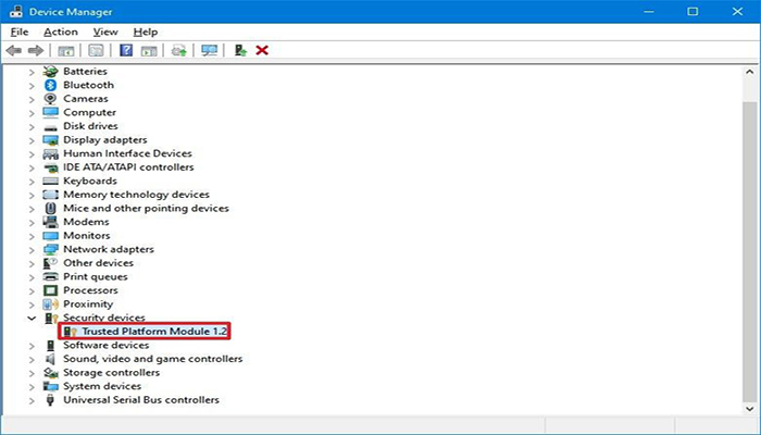 گزینه ای با عنوان " 1.2 Trusted Platform Module" انتخاب کنید.