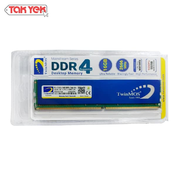 رم کامپیوتر توینموس Twinmos 16GB 2666 DDR4