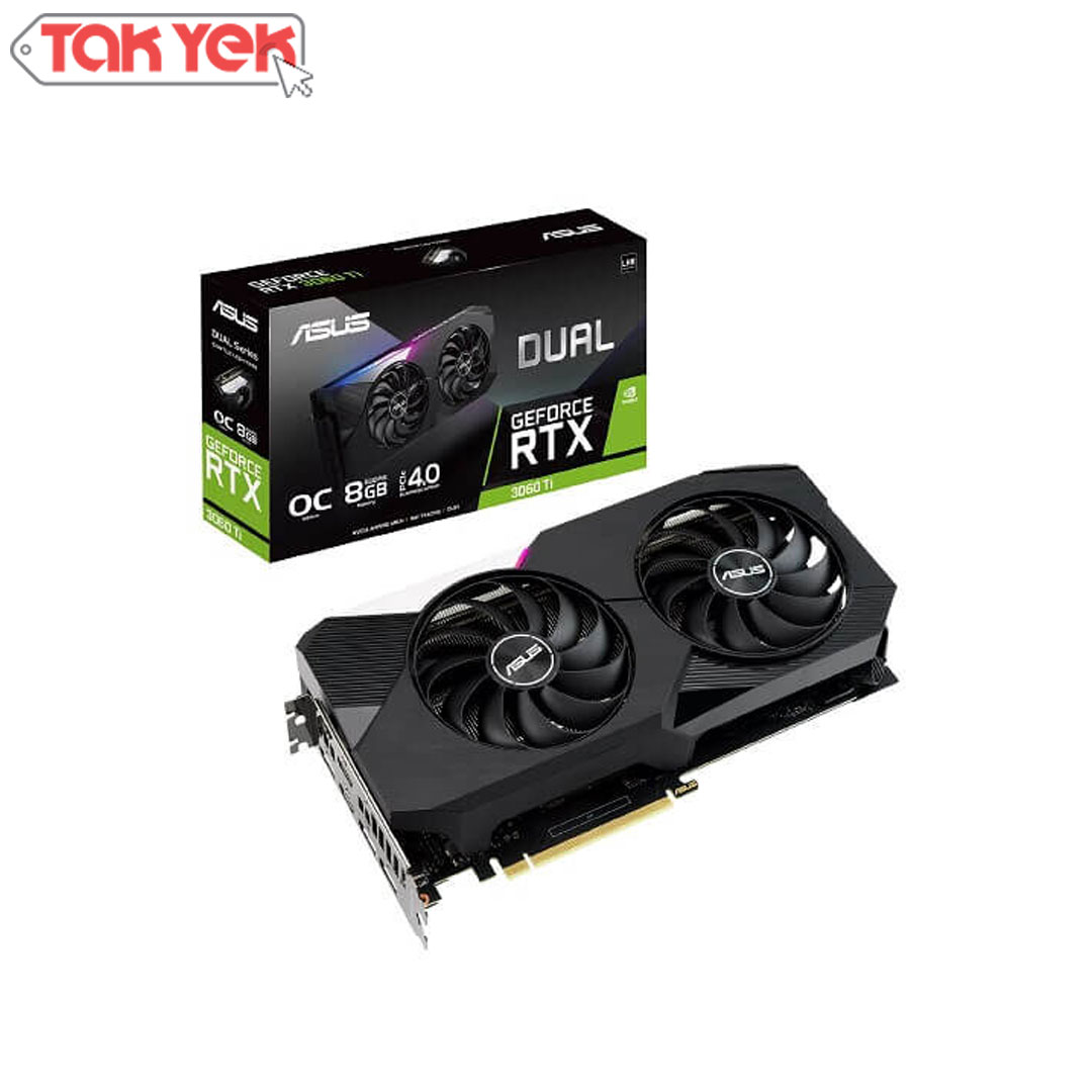 کارت گرافیک ایسوس Asus RTX 3060 Ti Dual O8G V2