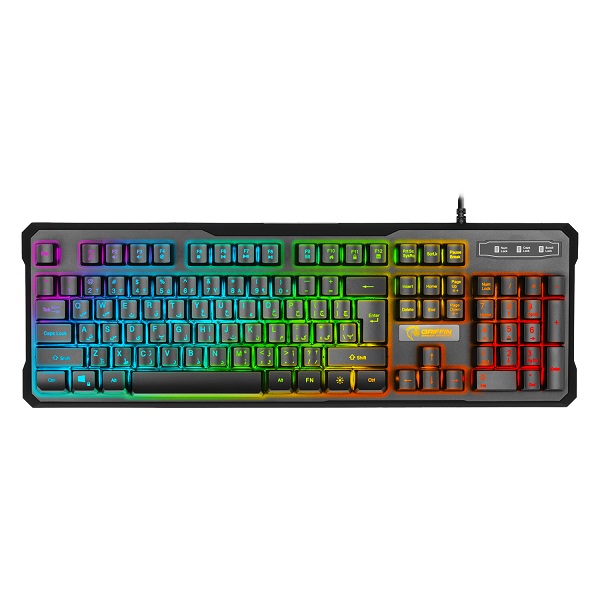 کیبورد و ماوس گیمینگ گرین GKM 605 RGB