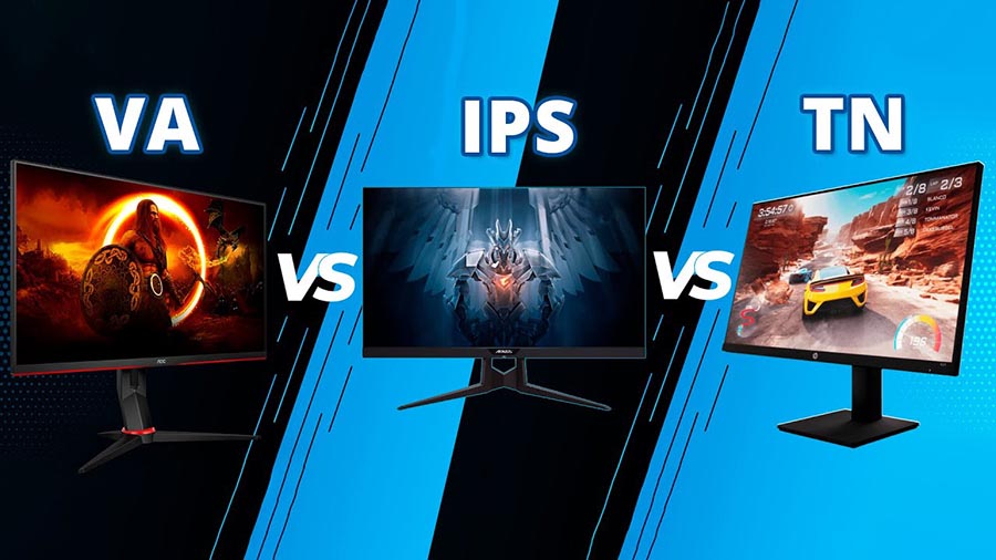 مقایسه انواع پنل های IPS و VA و TN در مانیتورها با یکدیگر