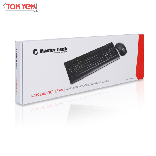 کیبورد و ماوس وایرلس مسترتک مدل Master Tech MK8600BW
