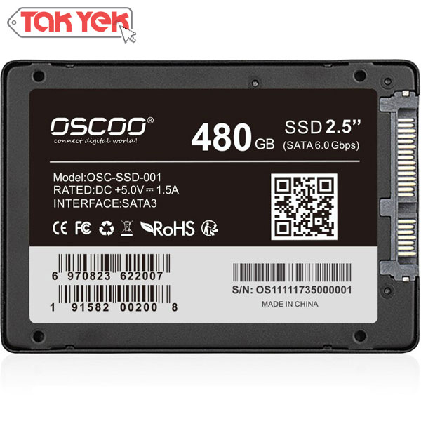 حافظه اس اس دی مدل  OSCOO  480G  BLACK
