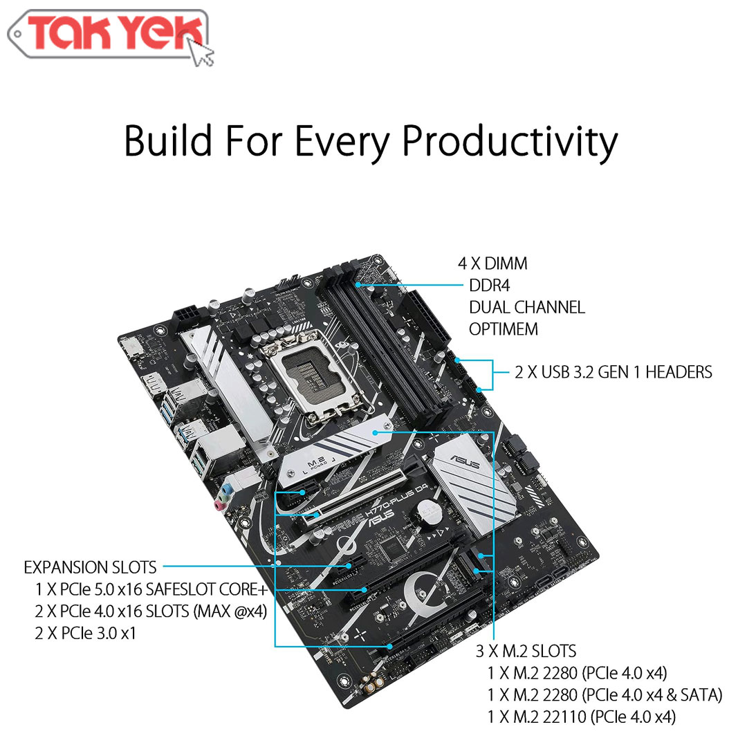 مادربرد ایسوس ASUS PRIME H770-PLUS D4