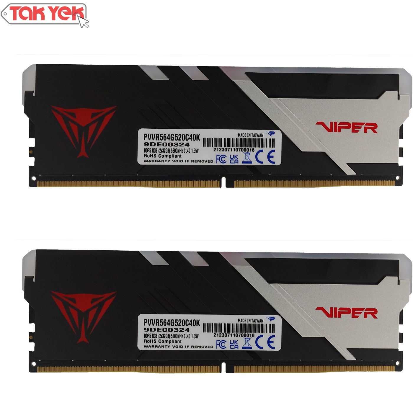 رم کامپیوتر PATRIOT 64GB RGB DDR5 5200