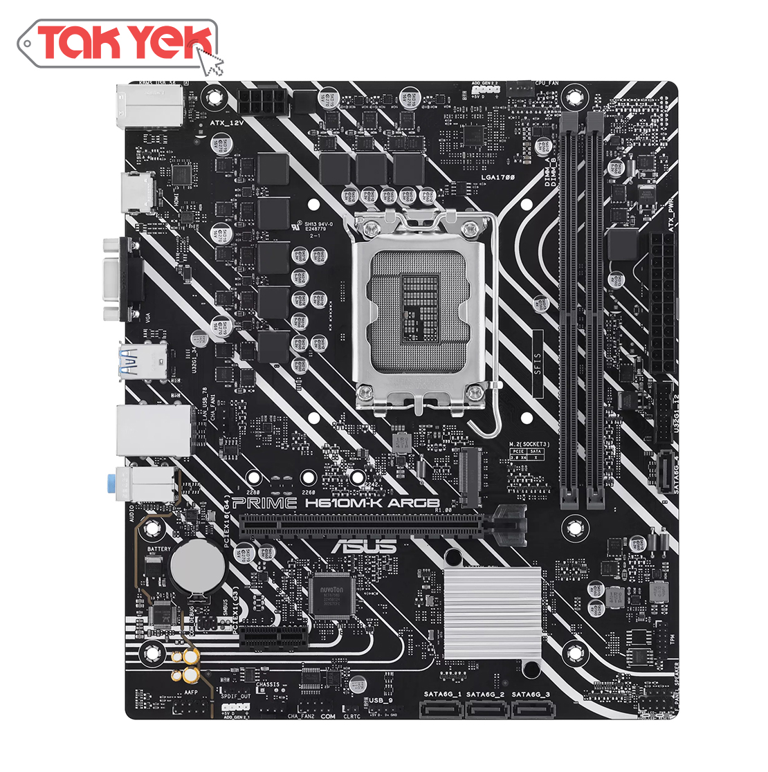 مادربرد ایسوس پرایمPRIME H610M-K LGA1700 ARGB DDR5