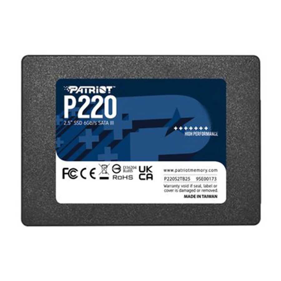 حافظه SSD پاتریوت PATRIOT P220 SATAIII ظرفیت 256GB گارانتی الماس رایان ایرانیان